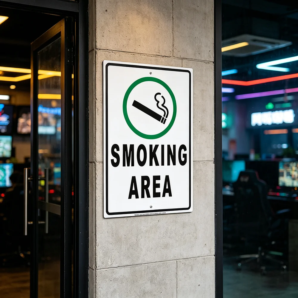 Safety Sign Smoking Vaping All - đánh giá và giá Vaping Store
